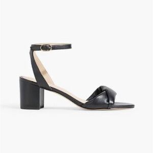 Stuart Weitzman Everly Black Block Heel Sandals